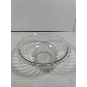 Pyrex 325 Clear Glass Mixing Bowl 2.5L Ribbed Fluted USA Vintage‎ Kitchenware